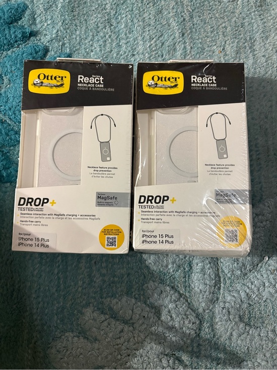 OtterBox Other - 2 OtterBox React Series MagSafe Necklace Case – White (iPhone 15 Plus / 14 Plus)